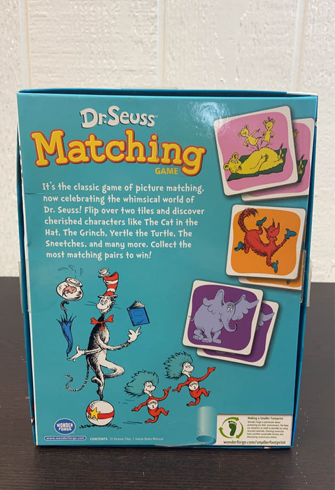 secondhand Wonder Forge Dr. Seuss Matching Game
