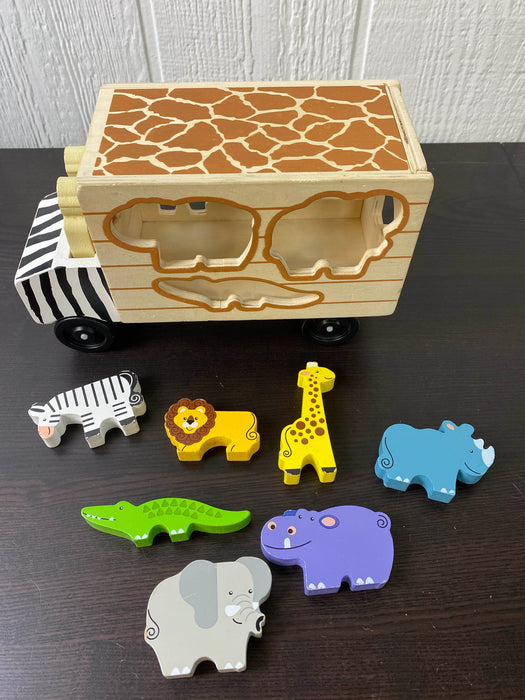secondhand Melissa & Doug Safari Animal Rescue Truck