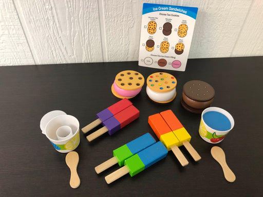 used Melissa & Doug Frozen Treats Play Food