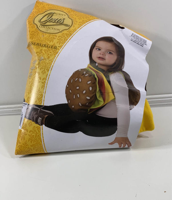 used Rubie’s Pretend Play Cheeseburger Costume, Size 2-4