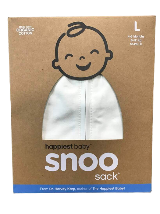 used Happiest Baby SNOO Sack, Large (18-25 lbs), Ivory