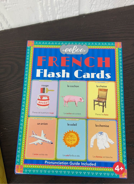 secondhand Eeboo Flash Cards, French Vocabulary