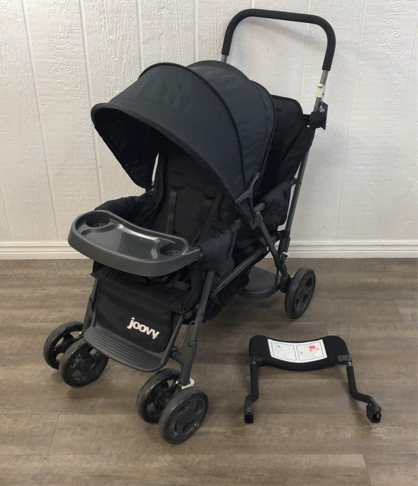 used Joovy Caboose Too Graphite Sit and Stand Double Stroller, Black, 2019