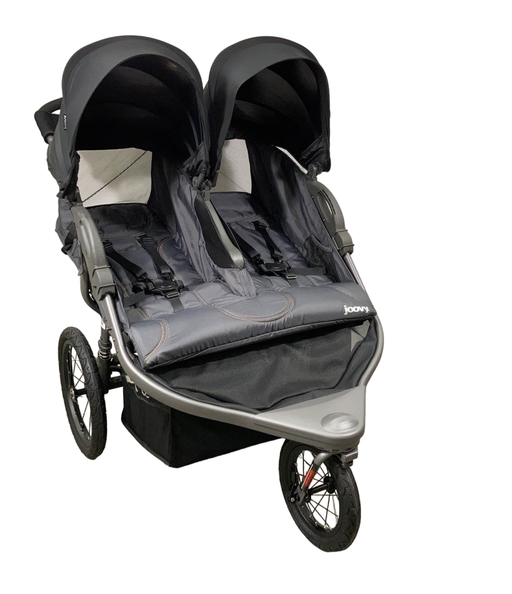 used Joovy Zoom X2 Double Jogging Stroller, 2021, Forged Iron