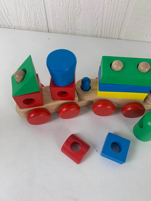 secondhand Melissa & Doug Wooden Stacking Train