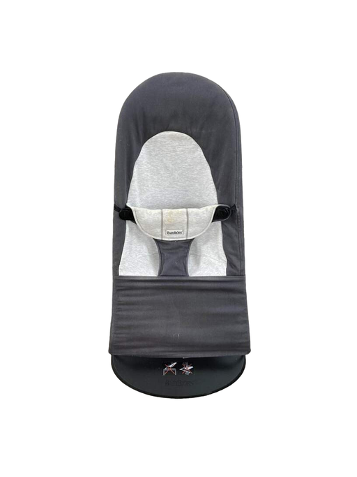 secondhand BabyBjorn Bouncer Balance, Dark Grey/Grey, Black Frame