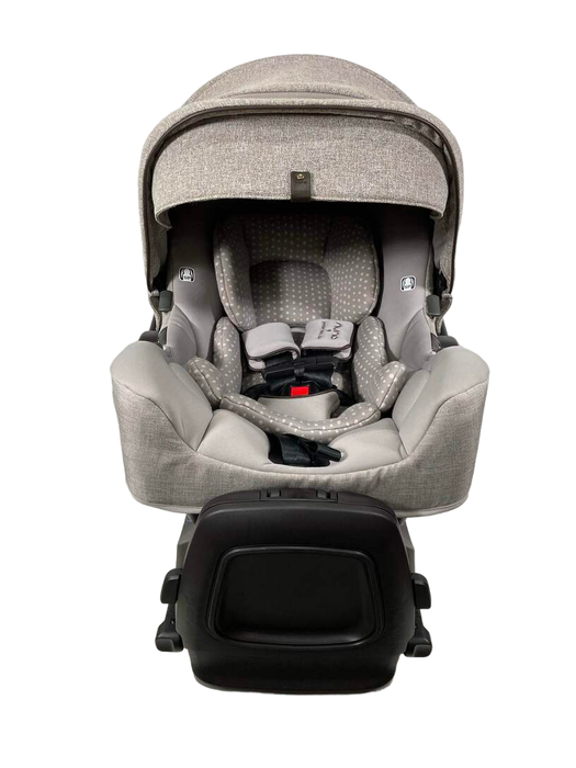 secondhand Nuna PIPA rx Infant Car Seat with RELX Base, Droplet Dot, 2023