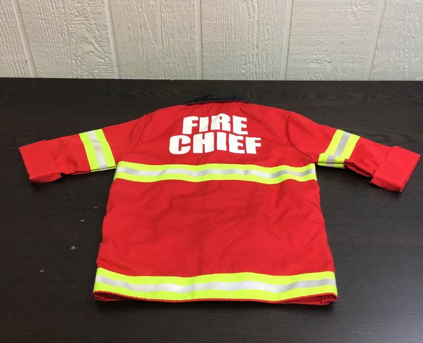 secondhand Melissa & Doug Fire Chief Role Play Costume Set