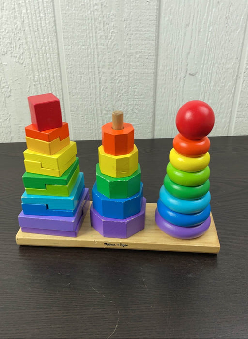 used Melissa & Doug Geometric Stacker