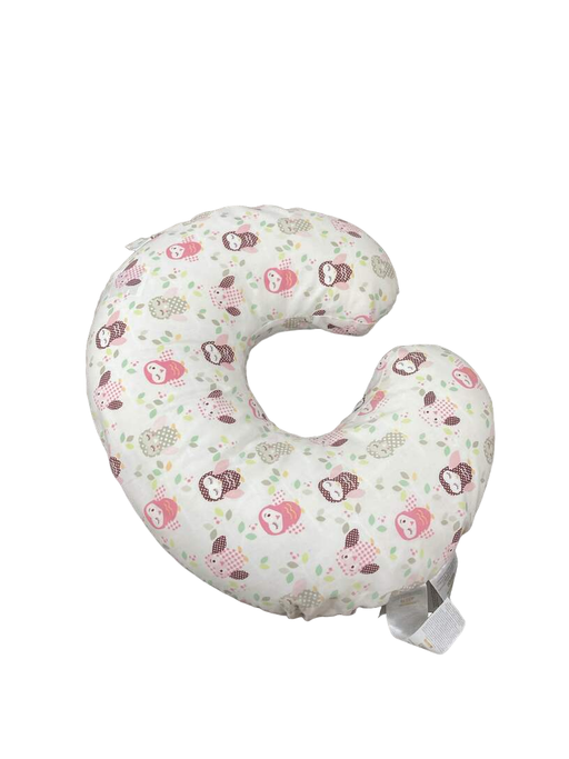 secondhand Boppy Nursing and Infant Support Luxe Pillow, Pink Owls