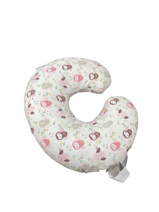 secondhand Boppy Nursing and Infant Support Luxe Pillow, Pink Owls