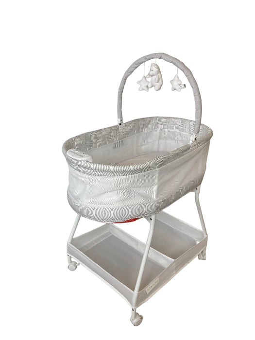 used Delta Children Wave Vibrating Bassinet With Toy Bar