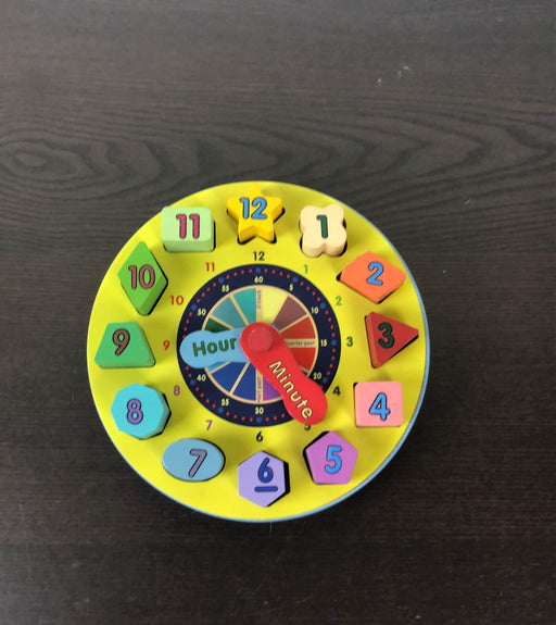 used Melissa & Doug Shape Sorting Clock