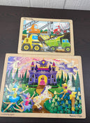 used BUNDLE Melissa & Doug Wooden Puzzles