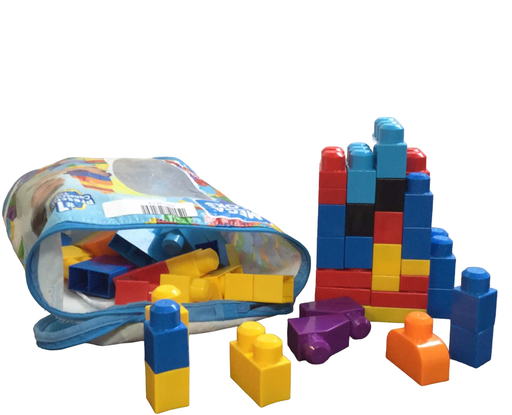 used Fisher Price Mega Blocks Endless Building Bag 100 Pieces