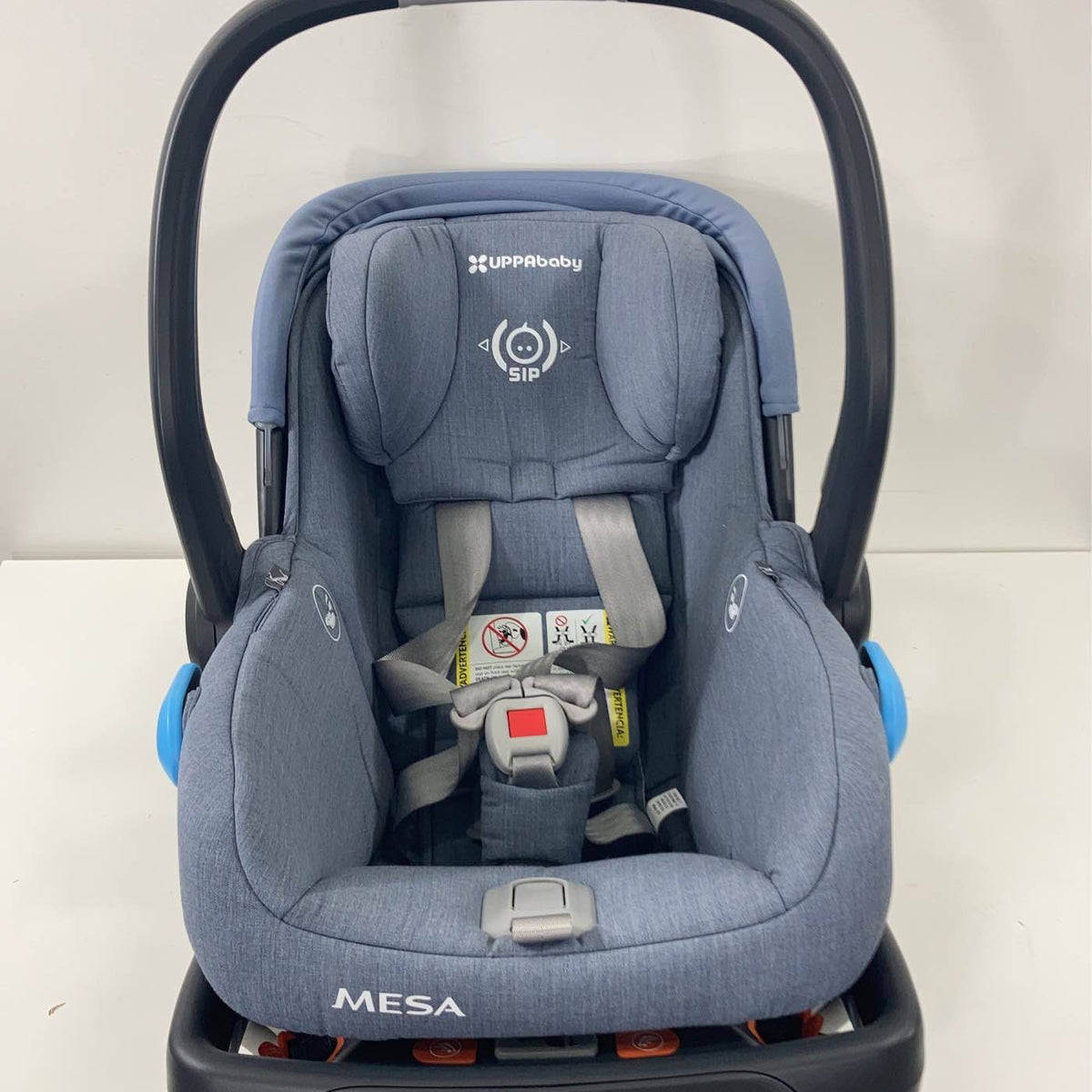 uppababy mesa blue marl UPPAbaby MESA Infant Car Seat, 2021, Henry (Blue Marl)