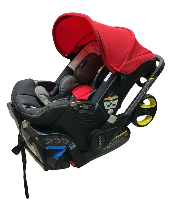 used Doona Infant Car Seat & Stroller Combo, 2022, Flame Red