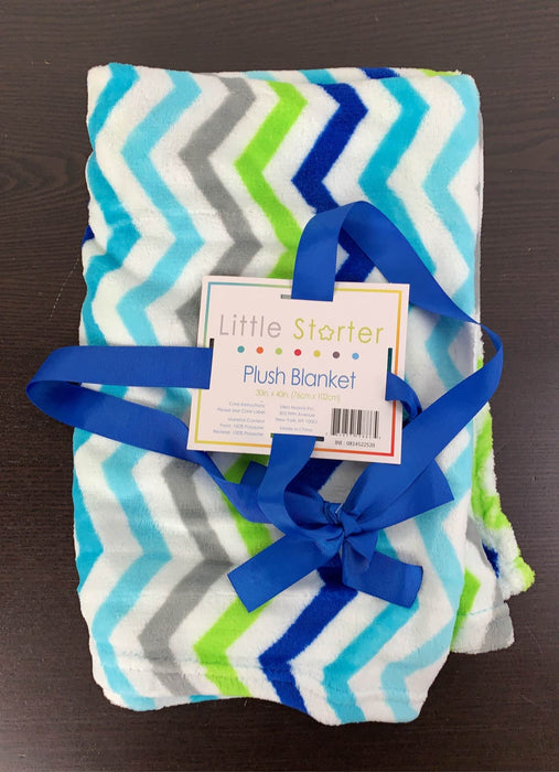 used Little Starter Plush Blanket