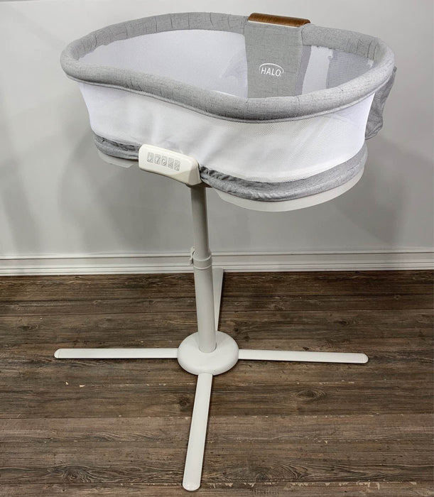 Shop Halo BassiNest Swivel Sleeper Luxe Series, Dove Grey Tweed at GoodBuy Gear