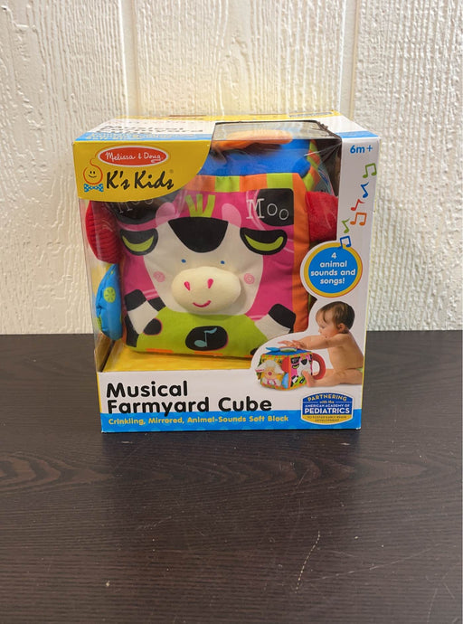 secondhand Melissa & Doug K’s Kids Musical Farmyard Cube