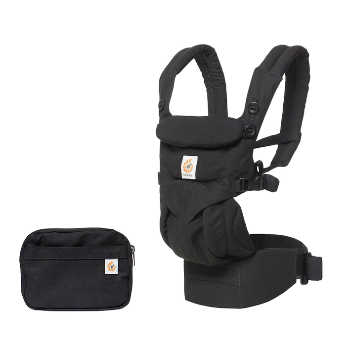 used Ergobaby Omni 360 Cotton Baby Carrier, Pure Black