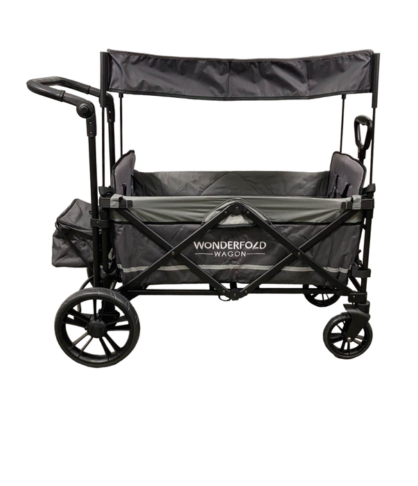 secondhand Wonderfold X2 Push + Pull Double Stroller Wagon, 2022, Stone Gray