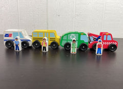 used Melissa & Doug Community Vehicle Set