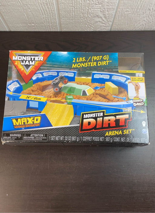 used Monster Jam Dirt Arena 24" Playset