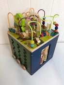 used B. Toys Zany Zoo Wooden Activity Cube