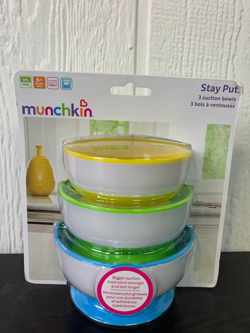 secondhand Munchkin Stay-Put Suction Bowls 3 Pack