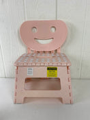 used Foldable Chair Step Stool, Pink