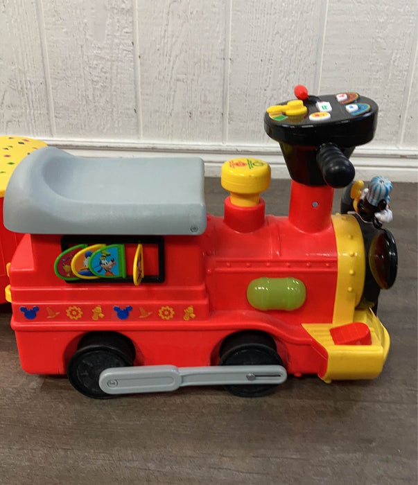used Disney Mickey Mouse 6-Volt Powered Train with Tracks and Caboose