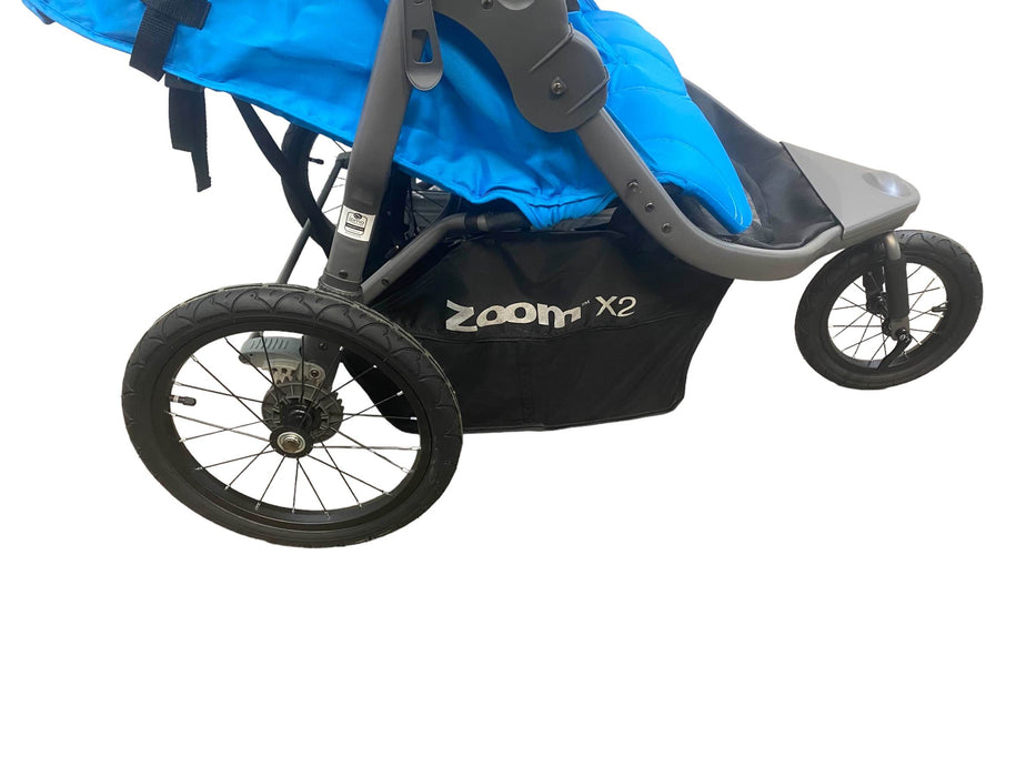 Joovy Zoom X2 Double Jogging Stroller, 2022, Glacier