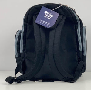 BB Gear Baby Boom Diaper Bag / Backpack Grey & Lime Green