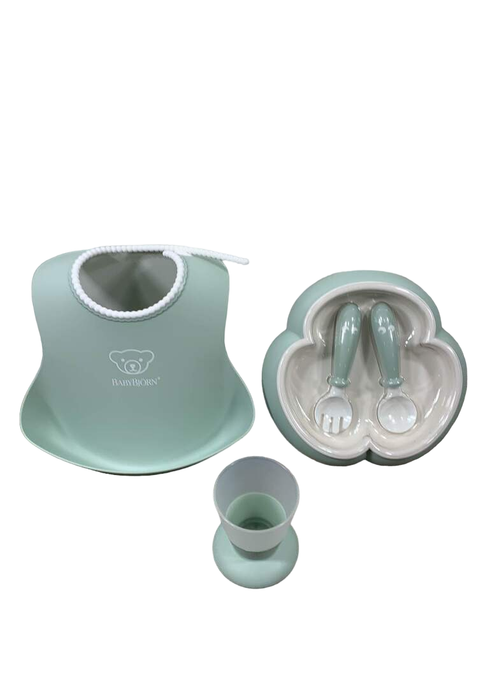 Shop BabyBjorn Baby Dinner Set, Powder Green at GoodBuy Gear