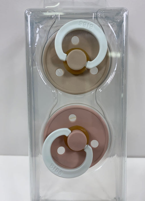 Shop BIBS 2-Pack Pacifiers, Size 1 (0+ months), Glow in the Dark Blush/Vanilla at GoodBuy Gear
