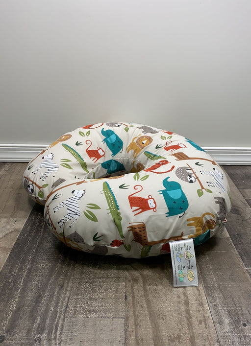 secondhand Boppy Nursing Pillow, Neutral Jungle