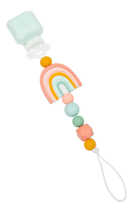 used LouLou Lollipop Pacifier Clip, Darling, Rainbow