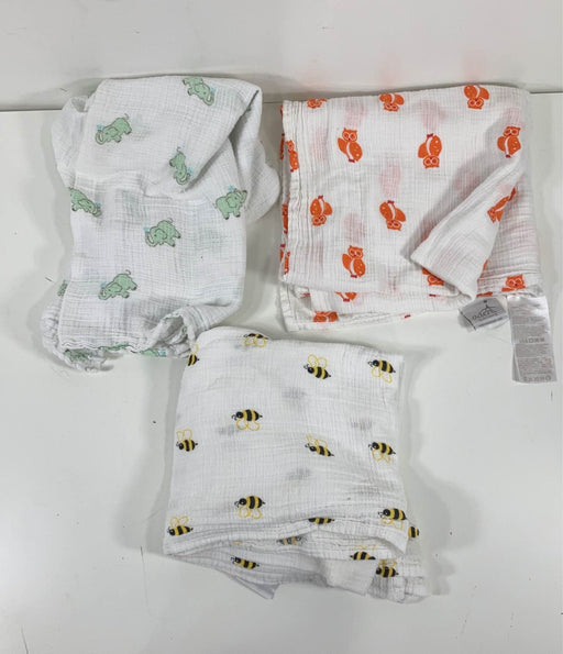 used Aden + Anais Cotton Muslin Swaddle Bundle