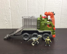 used Jurassic World Imaginext Dinosaur Hauler Playset
