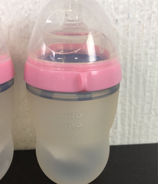 secondhand Comotomo Baby Bottle Bundle, Pink, 8oz