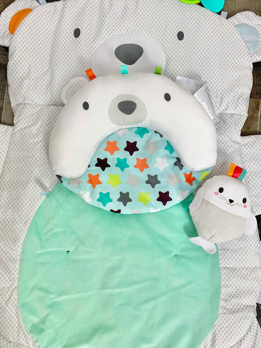 secondhand Bright Starts Tummy Time Prop & Play Mat, Bear