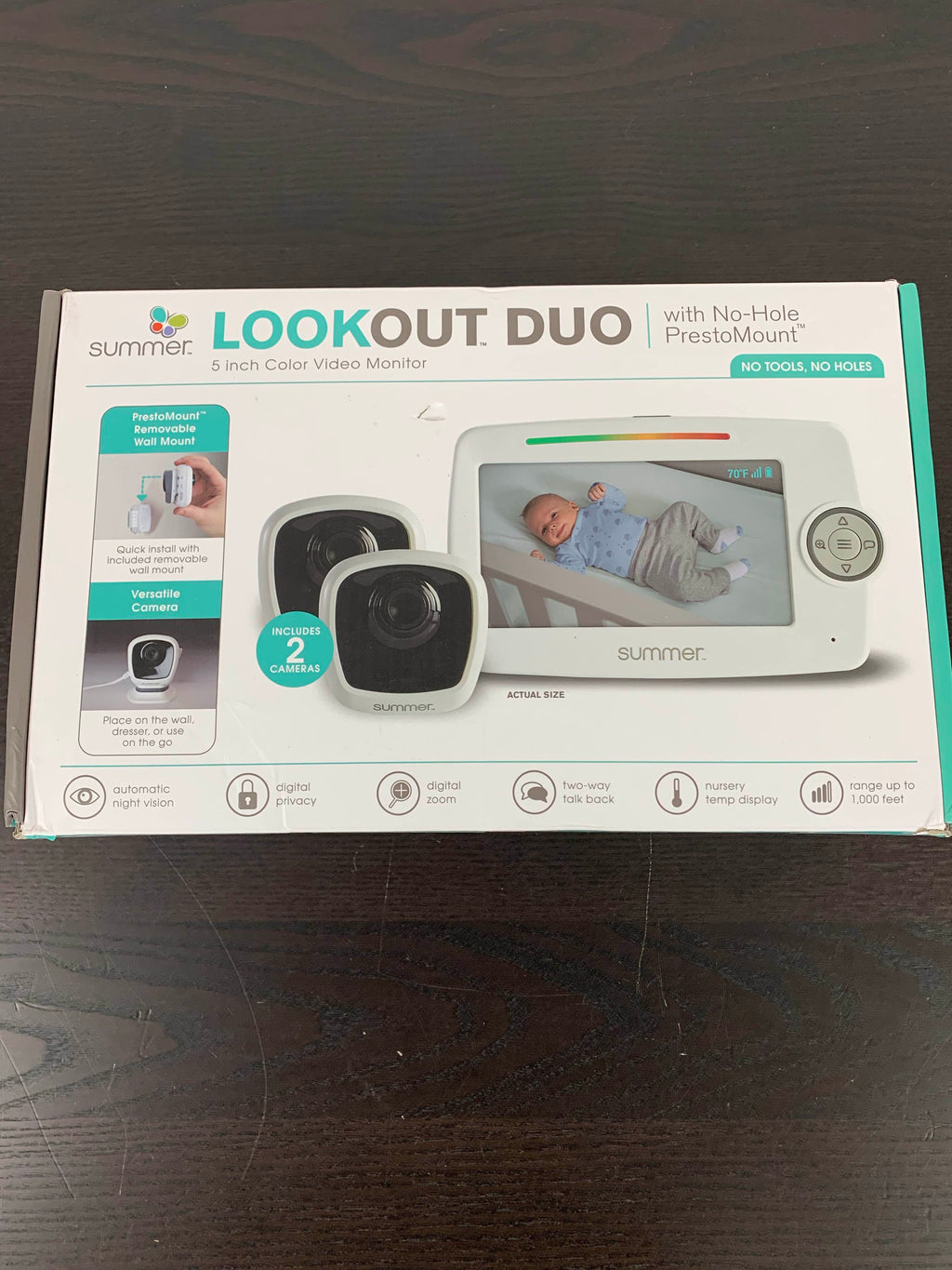 Summer Infant Lookout Duo 5” LCD Video Baby Monitor