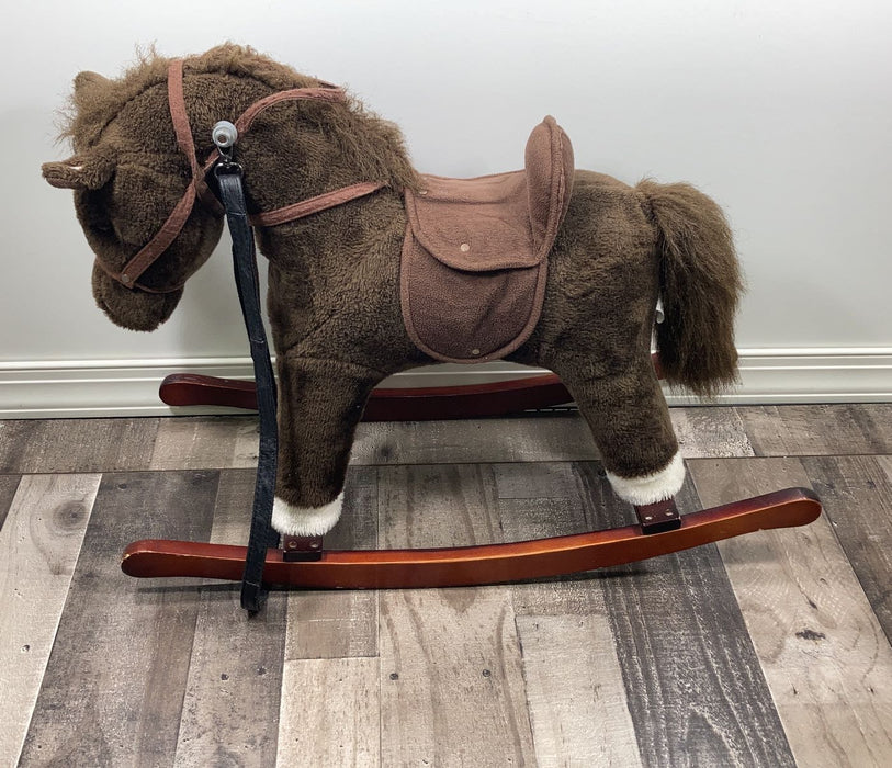 Shop Chrisha Playful Plush Rocking Horse at GoodBuy Gear