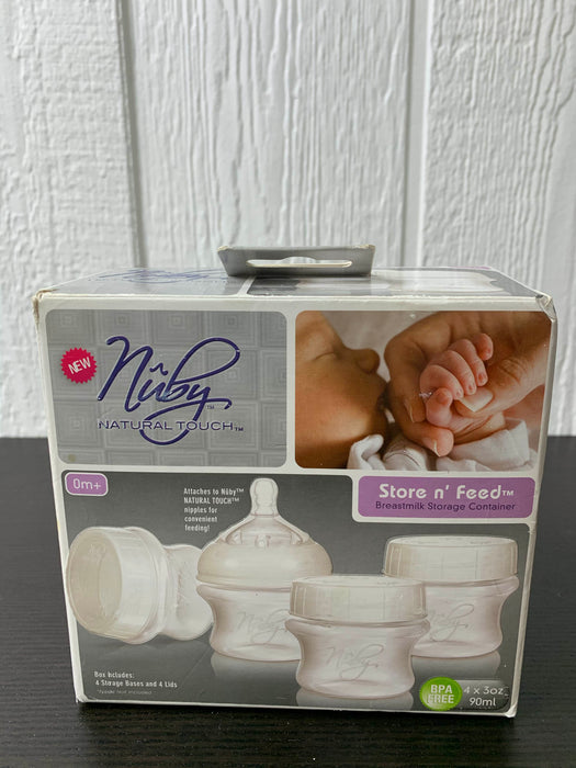 used Nuby Store n' Feed-Breast Milk Storage Containers