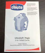 used Chicco Ultrasoft 2 Way Infant Carrier