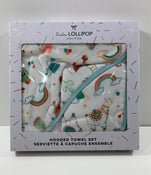 Shop LouLou Lollipop Hooded Towel Set, Llama at GoodBuy Gear