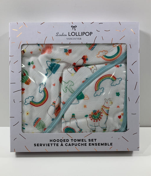 Shop LouLou Lollipop Hooded Towel Set, Llama at GoodBuy Gear