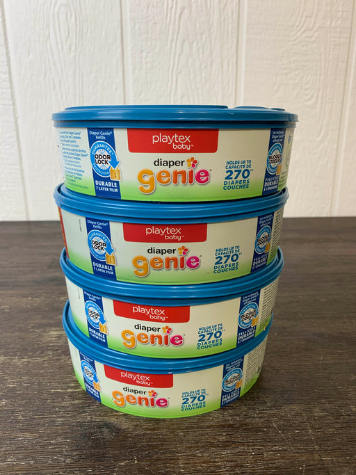 used Playtex Diaper Genie Refills 4 Pack