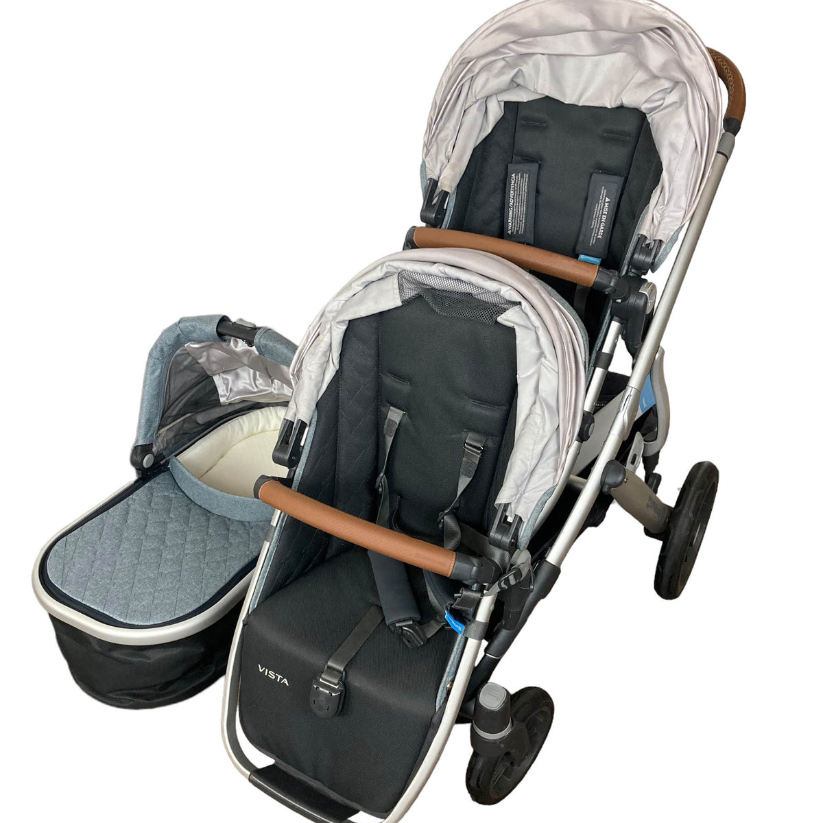 uppababy vista gregory 2017 UPPAbaby VISTA Double Stroller, 2017, Gregory (Blue Melange)